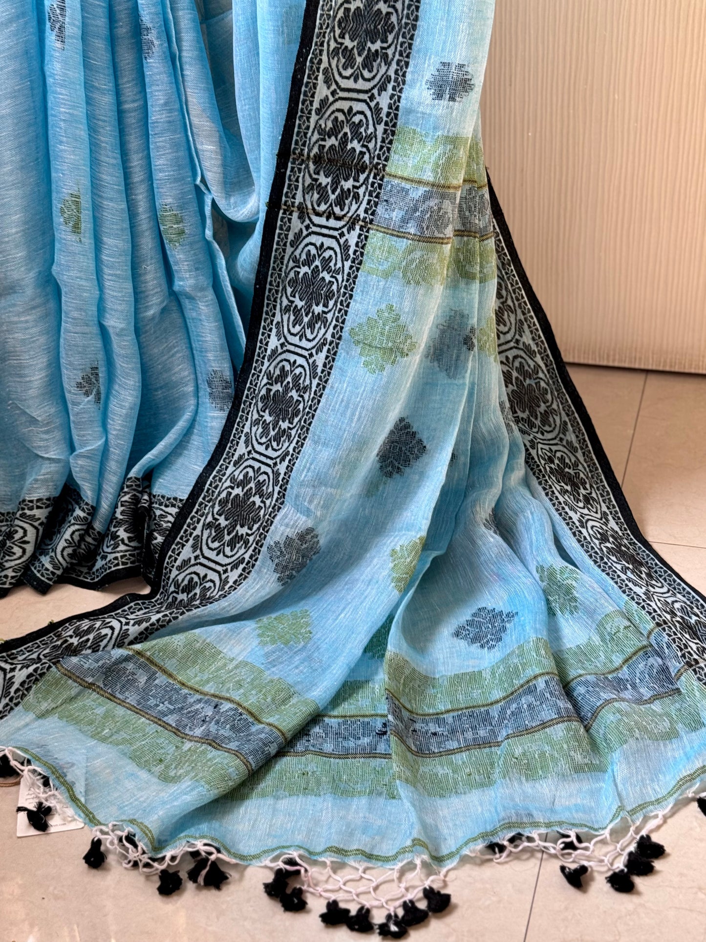 MAYA : PURE LINEN SAREE