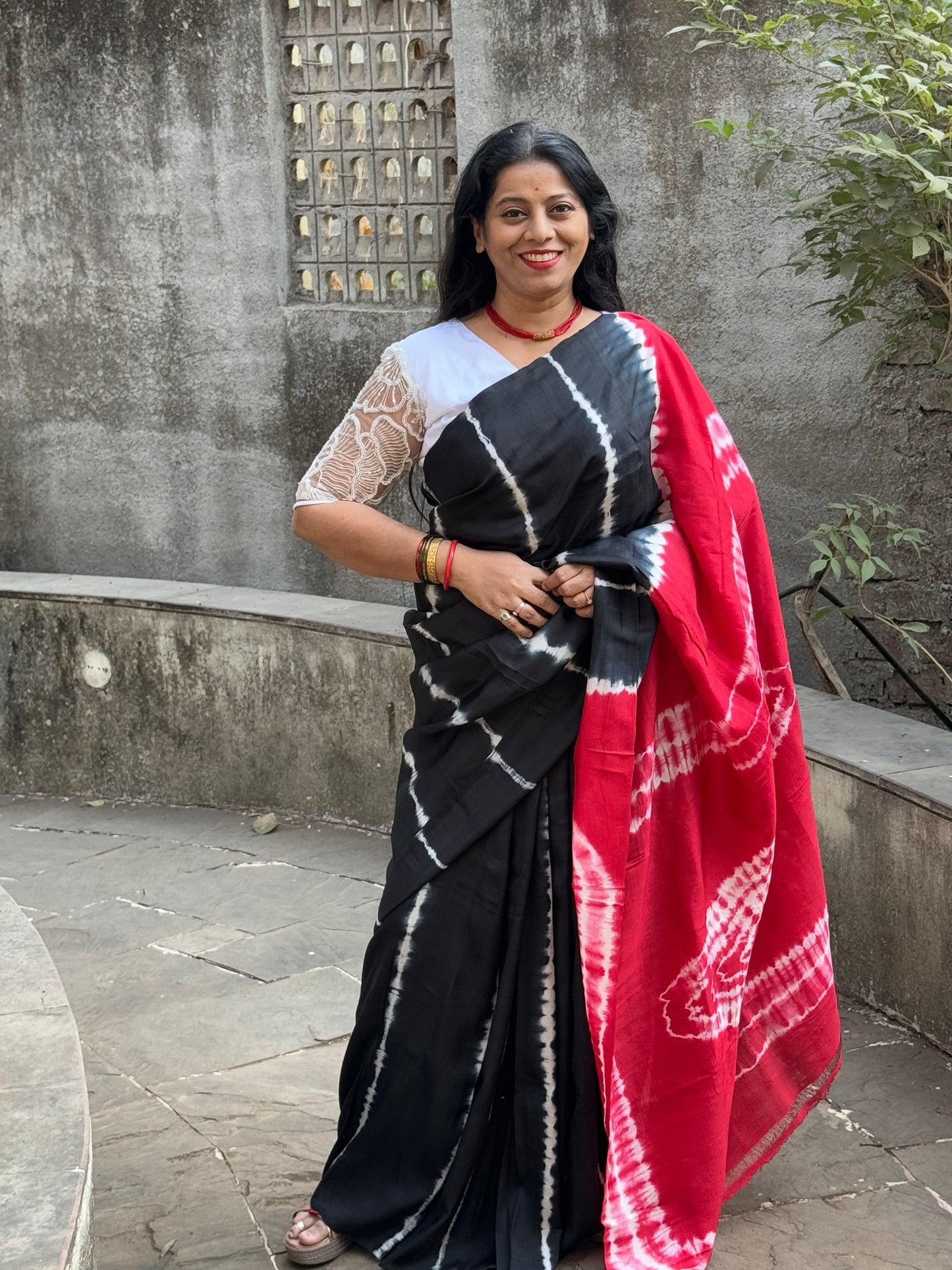 KRISHNA : SHIBORI SILK SAREE