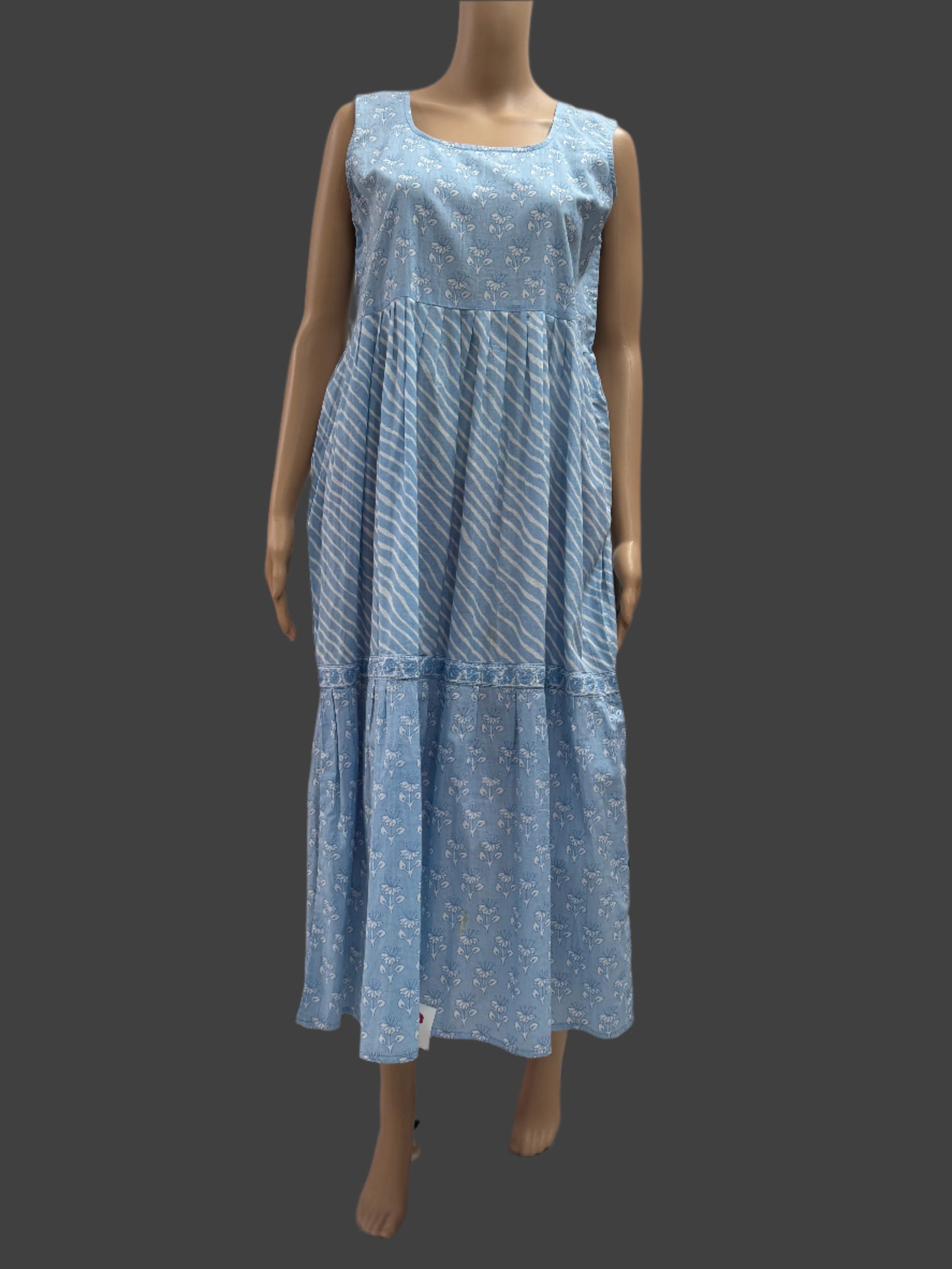 Blue Cotton Dress