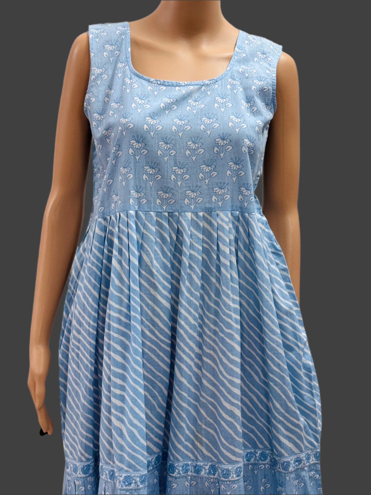 Cotton Light Blue Dress