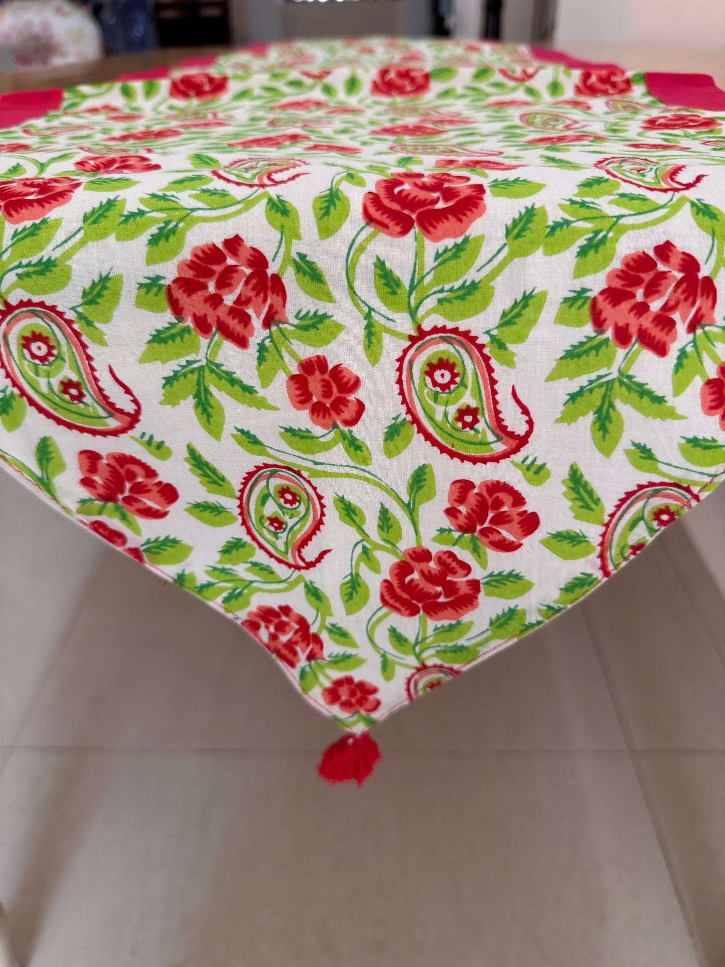 PRINTED COTTON TABLE RUNNER