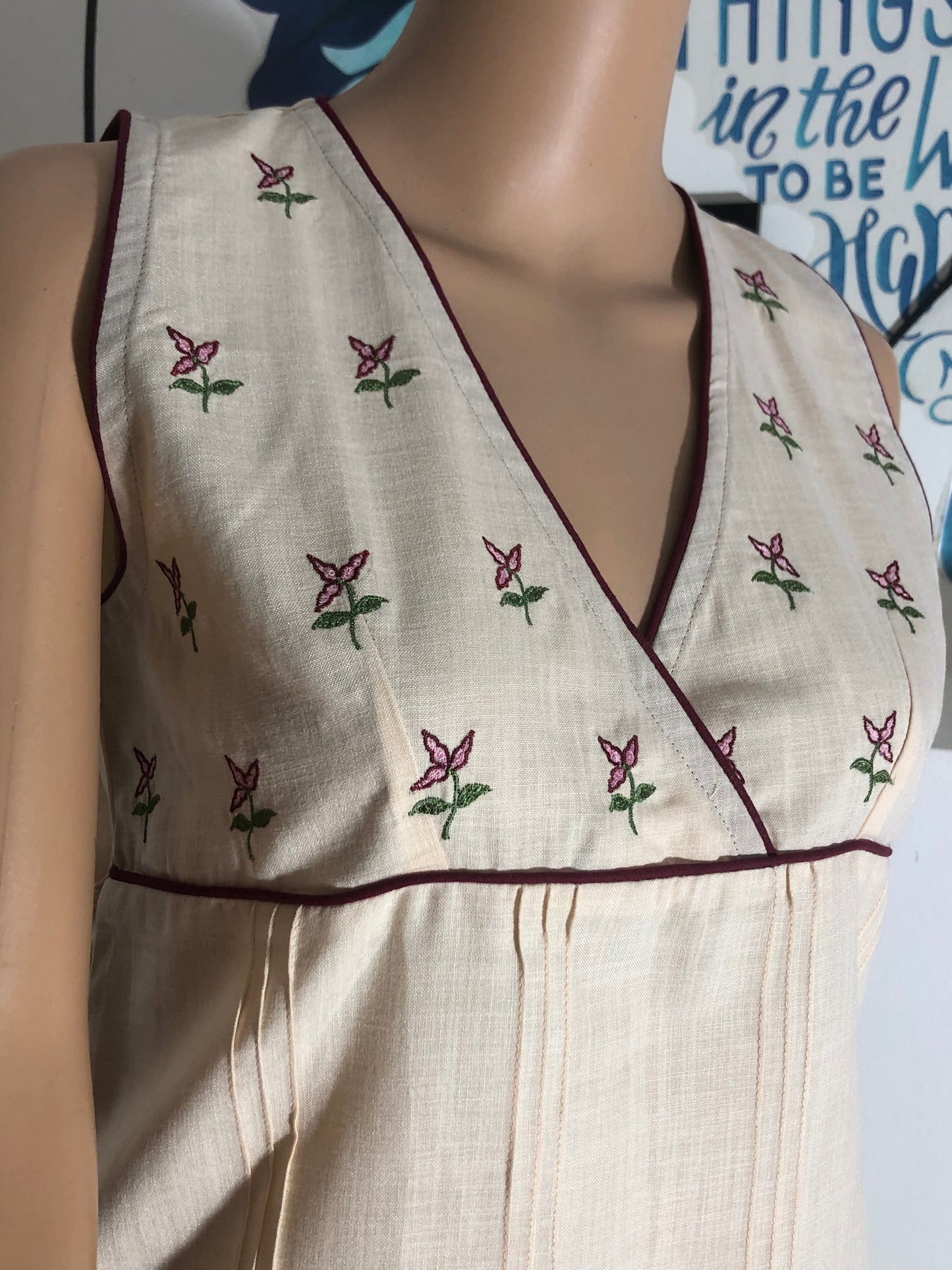 RHYTHM : SLEEVELESS EMBROIDERED COTTON TUNIC