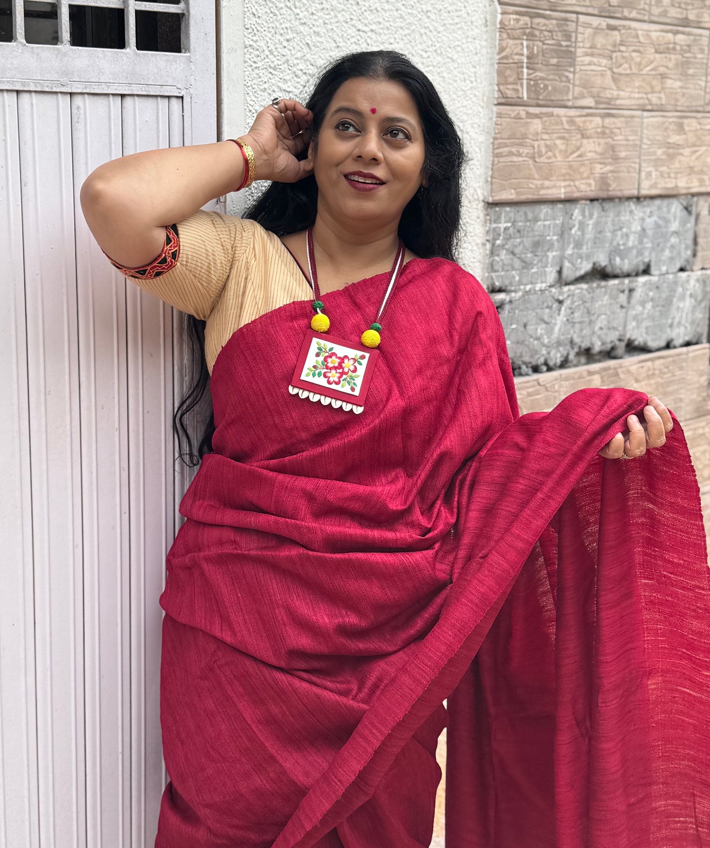 Eri x Mulberry silk saree