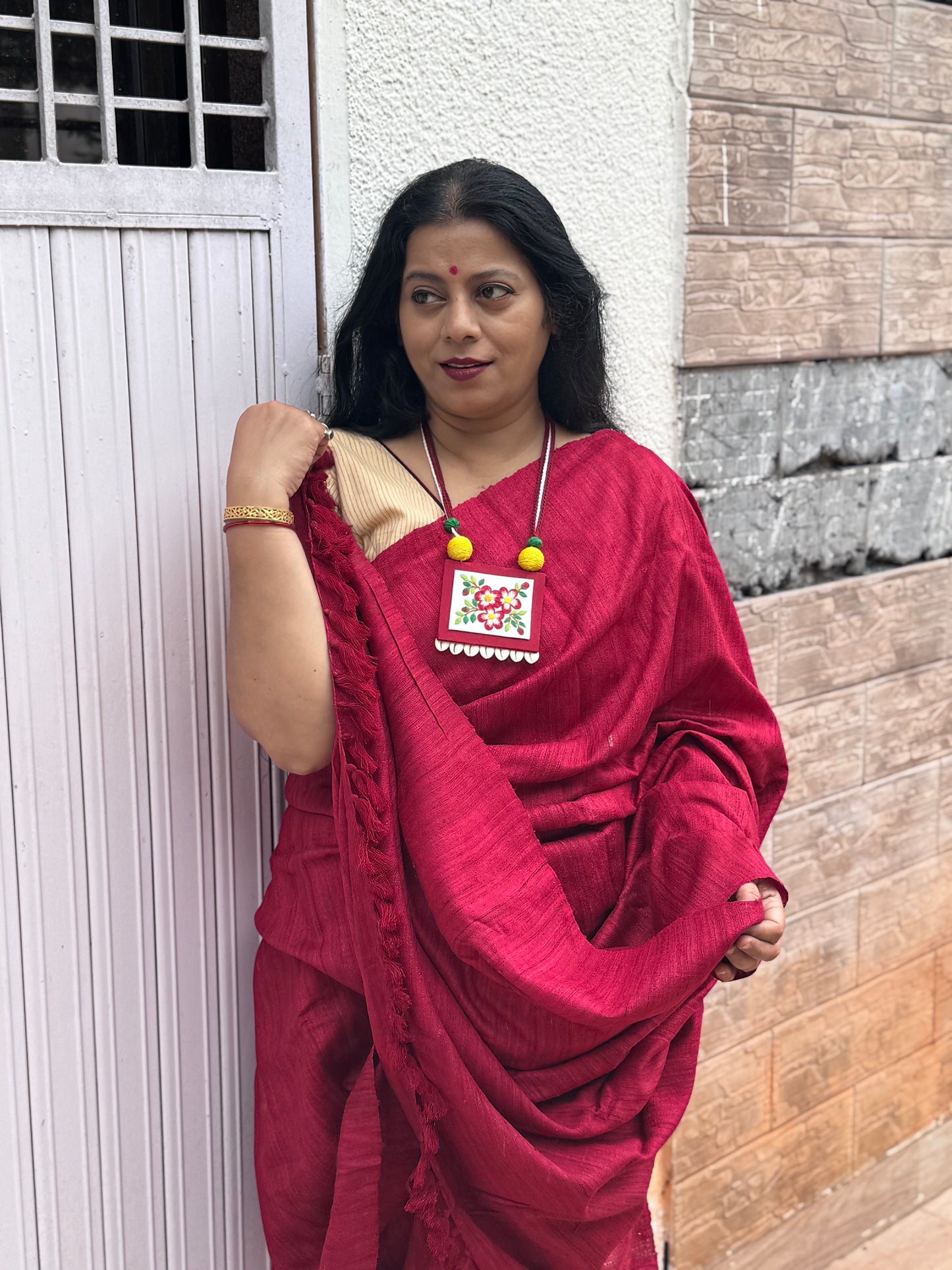 Eri x Mulberry silk saree