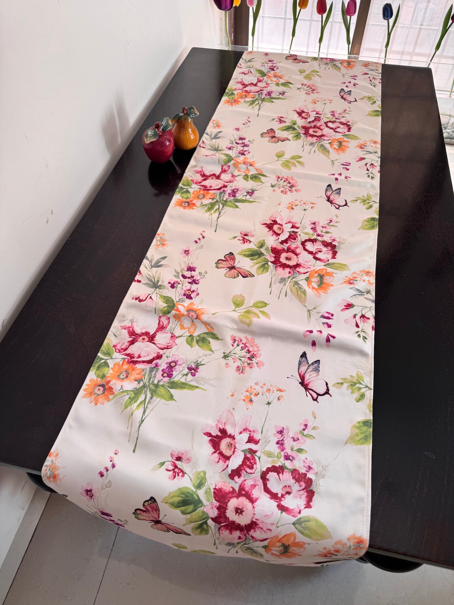 Satin table runner