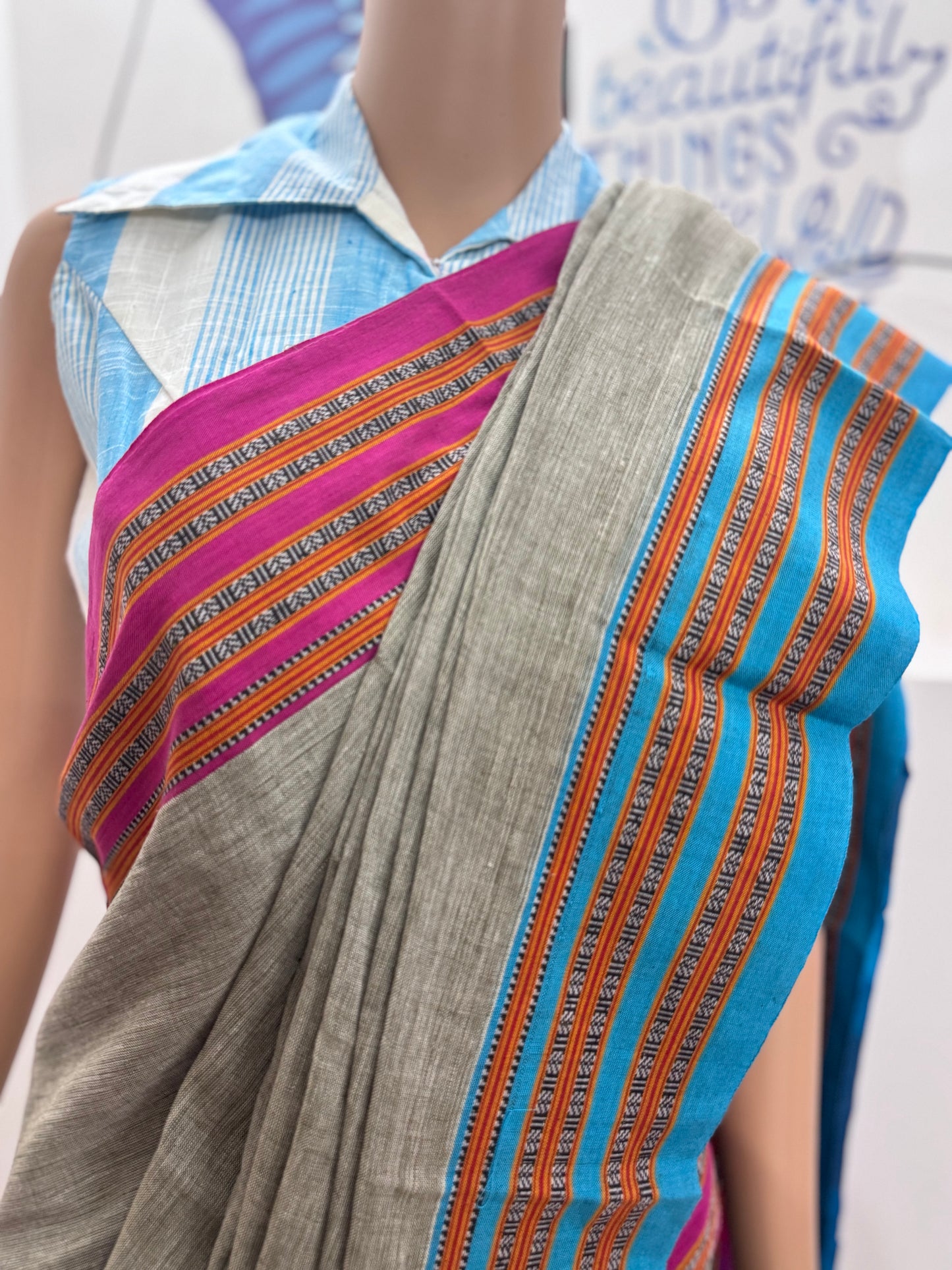 RAKSHA : GOMI TENI HANDLOOM COTTON SAREE