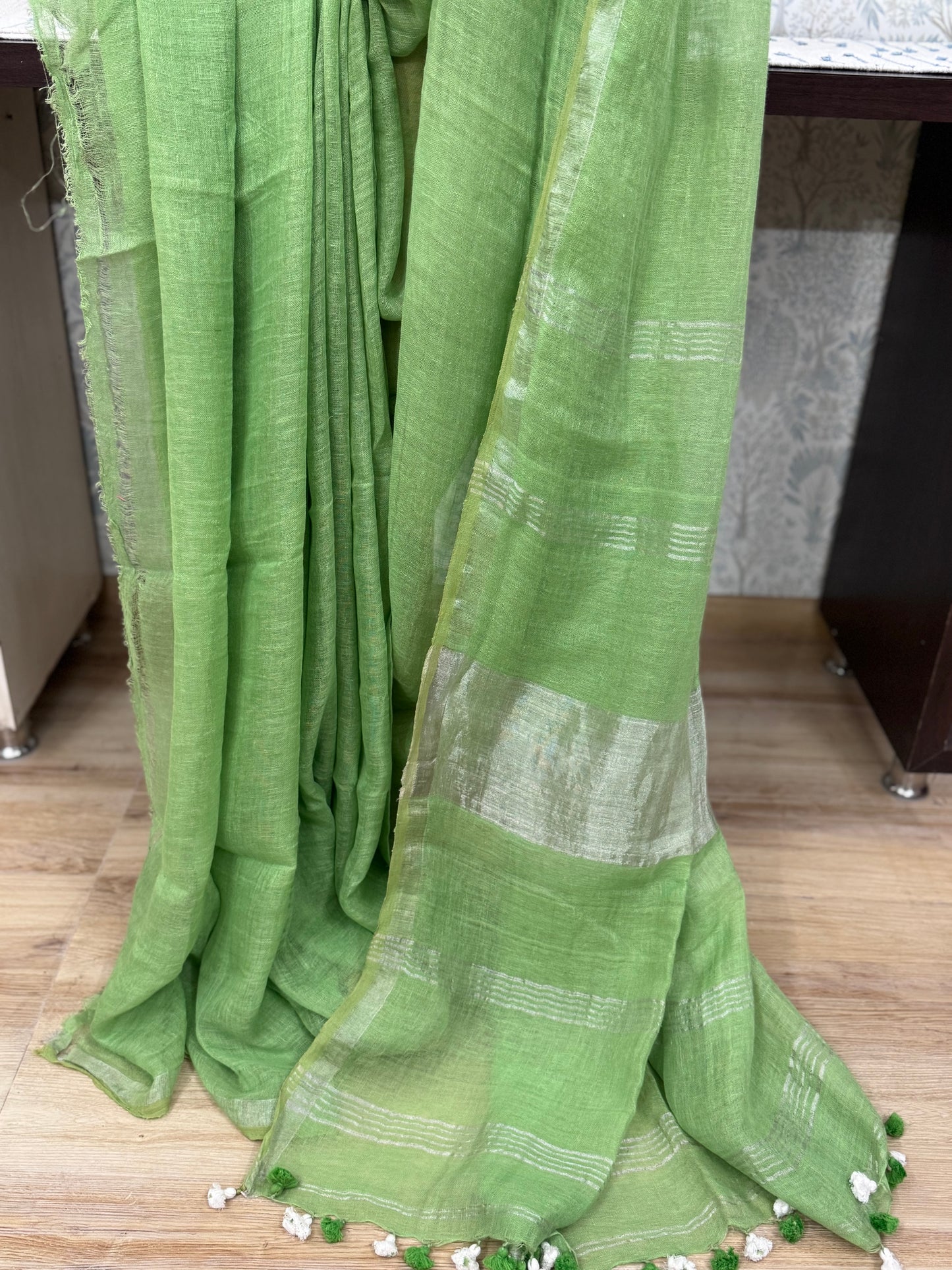 TANAYA : PURE LINEN SAREE