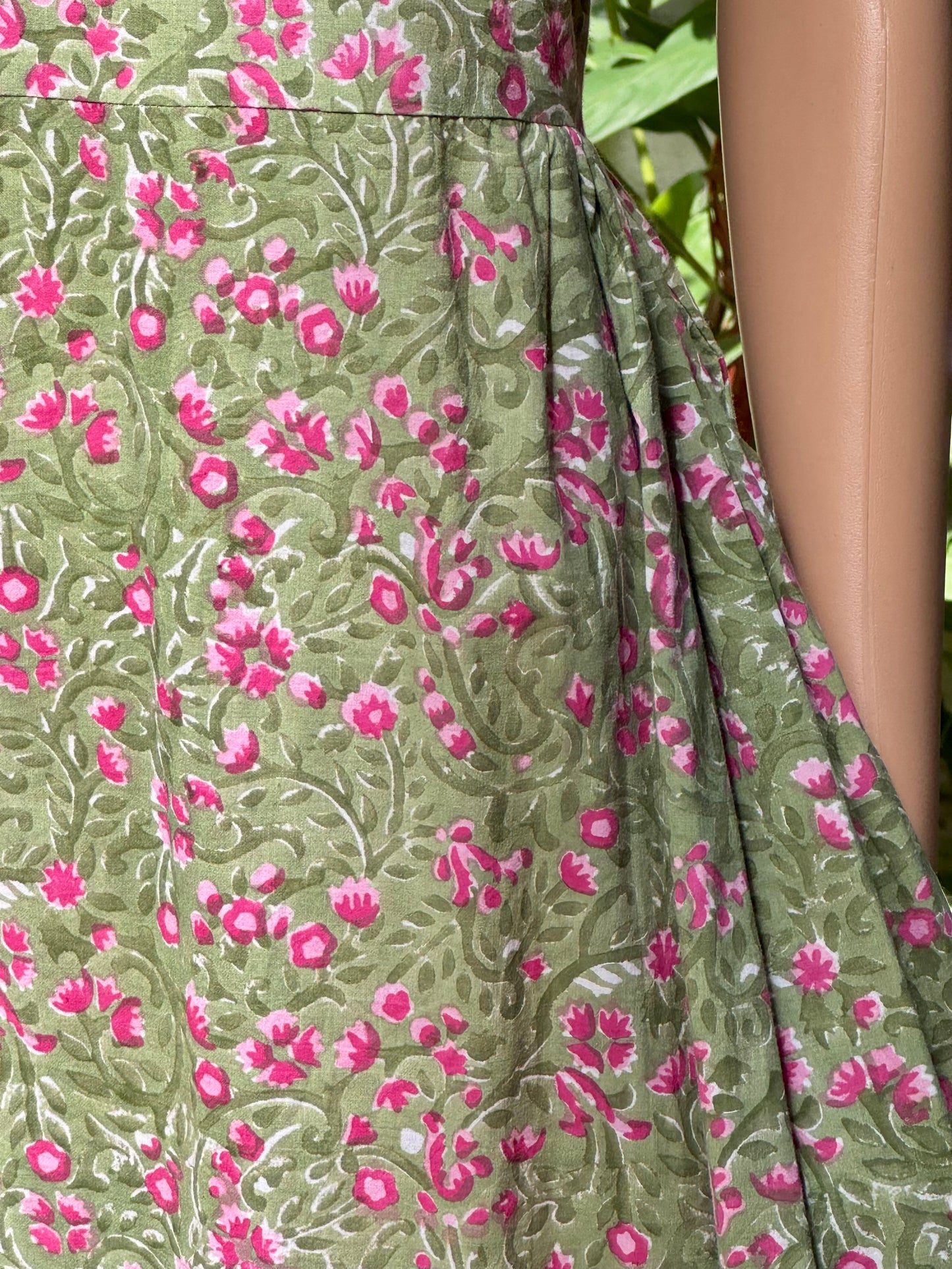 Green Floral Dress