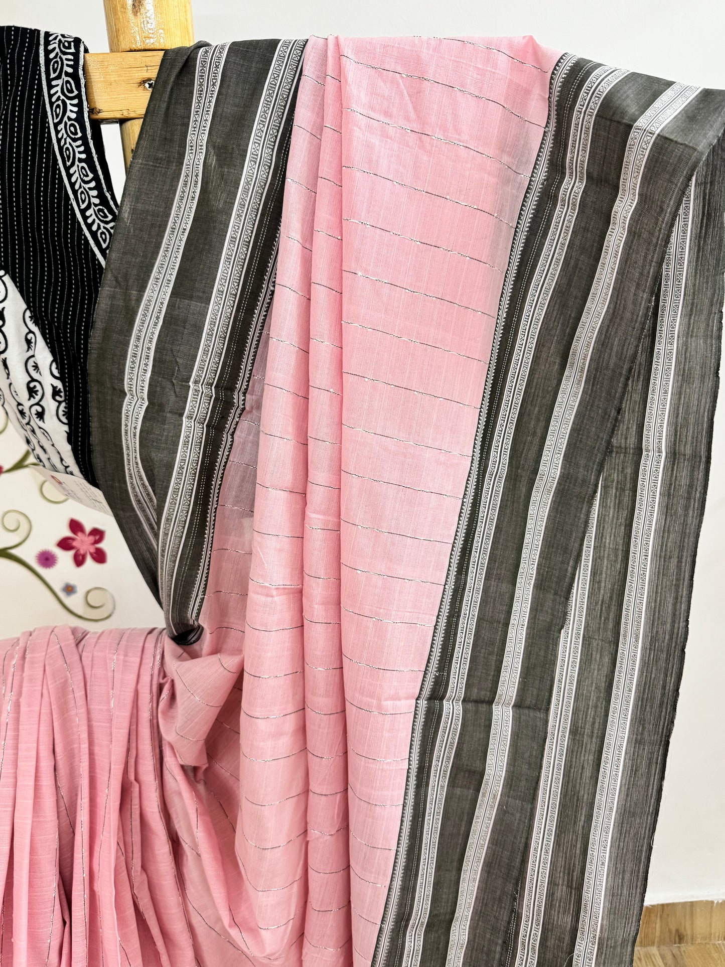LASIKA : LIGHT PINK ILKAL COTTON SAREE