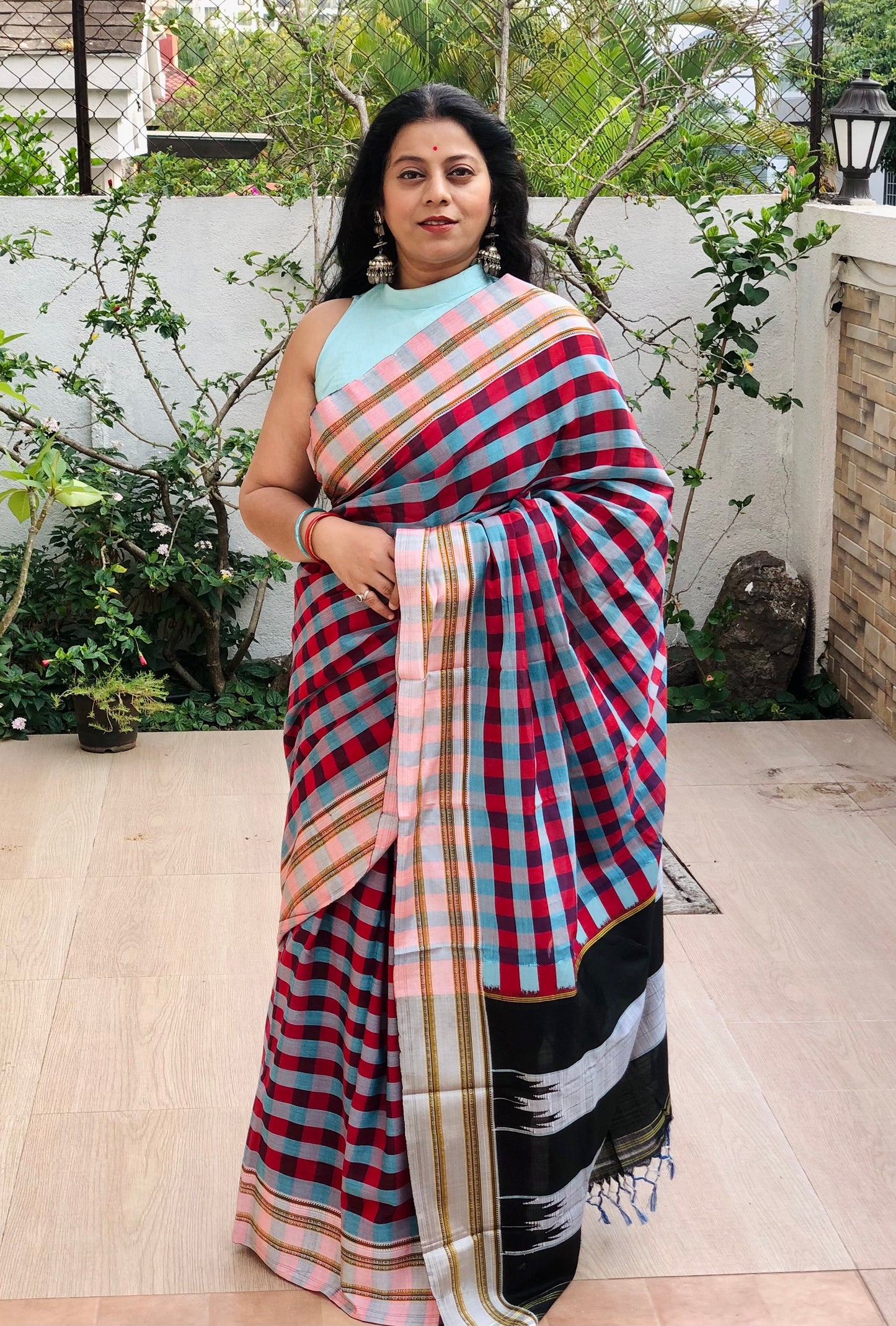 SAVALI : ILKAL COTTON SAREE