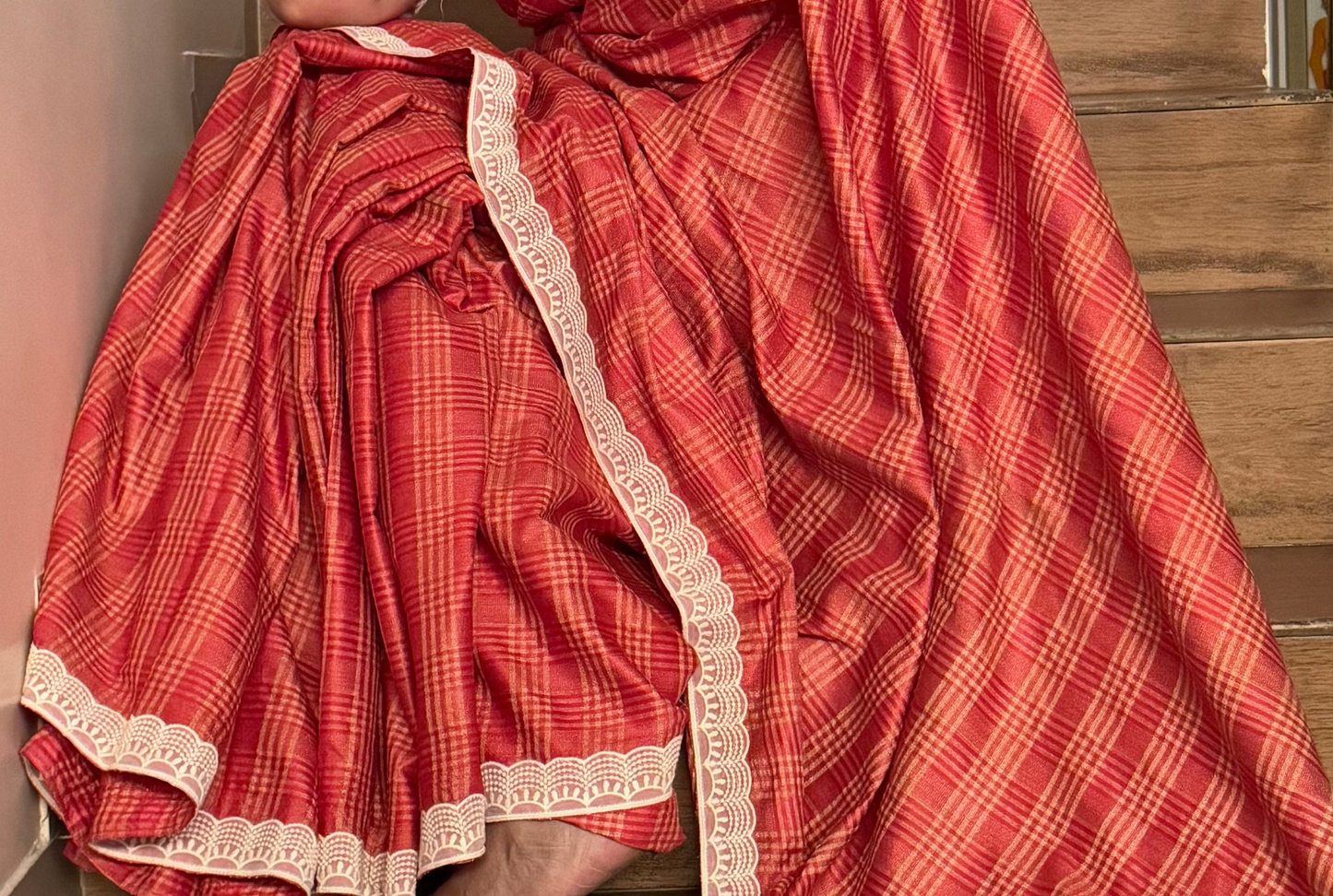 tussar muga saree