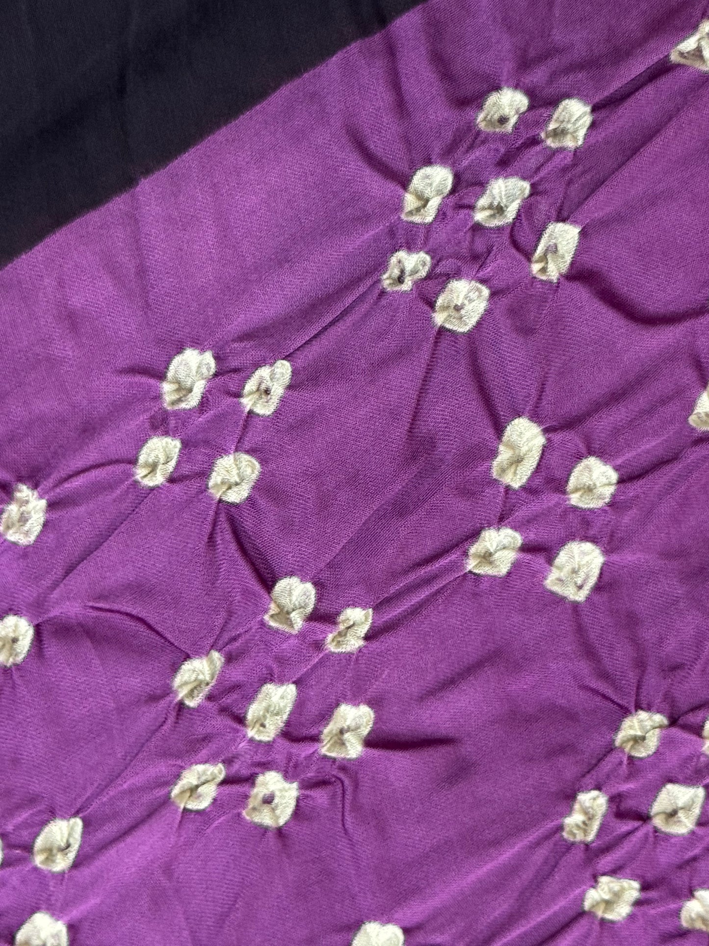 ANANDI : BANDHEJ AJRAKH MODAL SILK SAREE