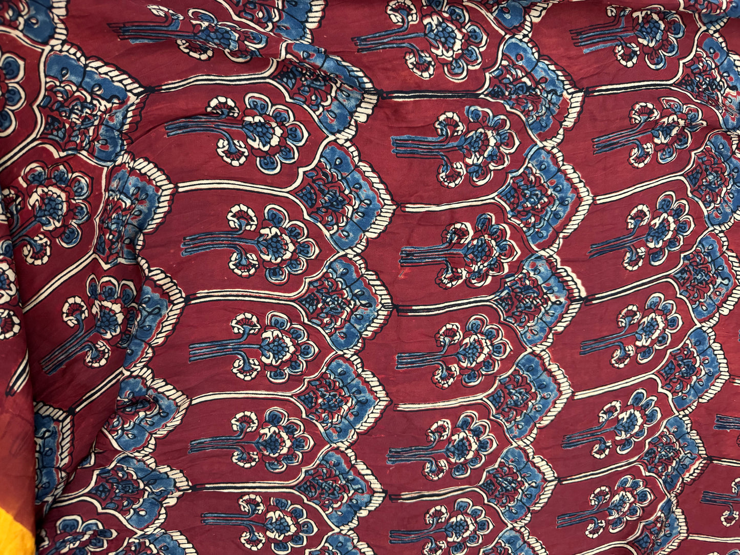 SUMEDHA : BANDHEJ AJRAKH MODAL SILK SAREE