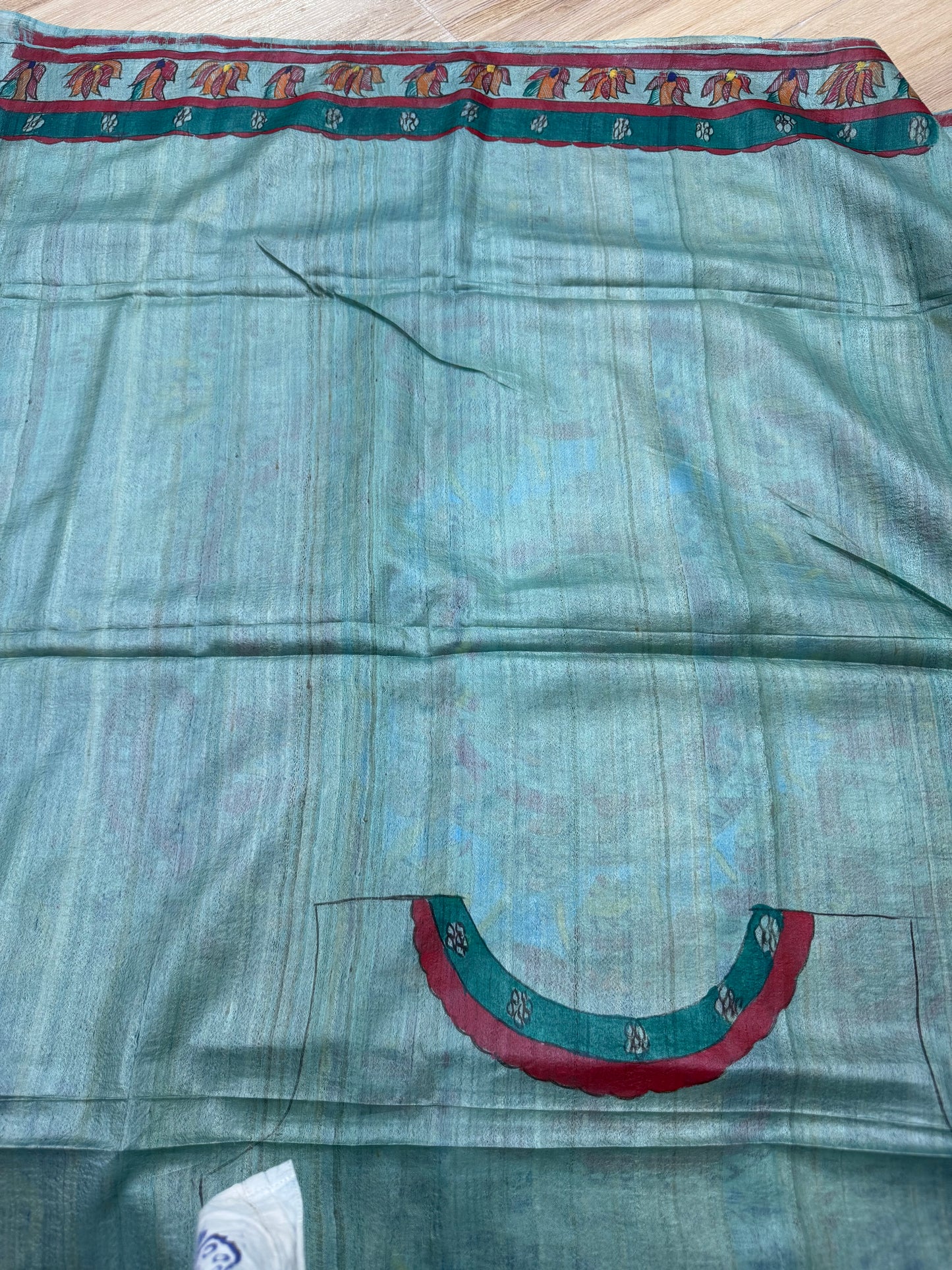ANIKA : TUSSAR SILK MADHUBANI SAREE