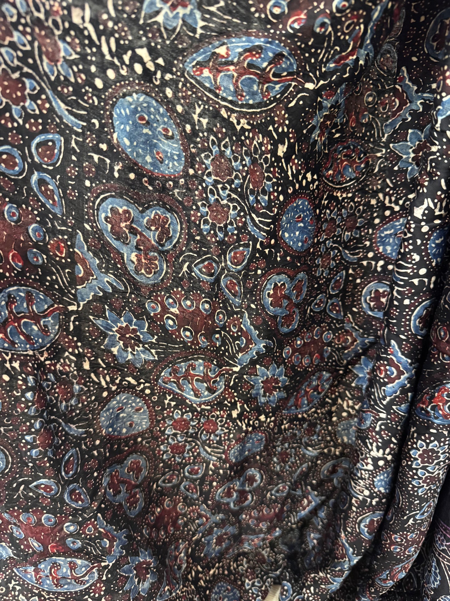 VISHALAKSHI : BANDHEJ AJRAKH MODAL SILK SAREE