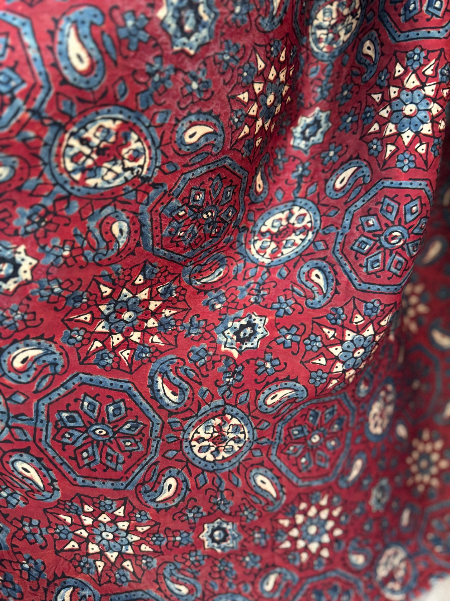 MOHINI : BANDHEJ AJRAKH MODAL SILK SAREE