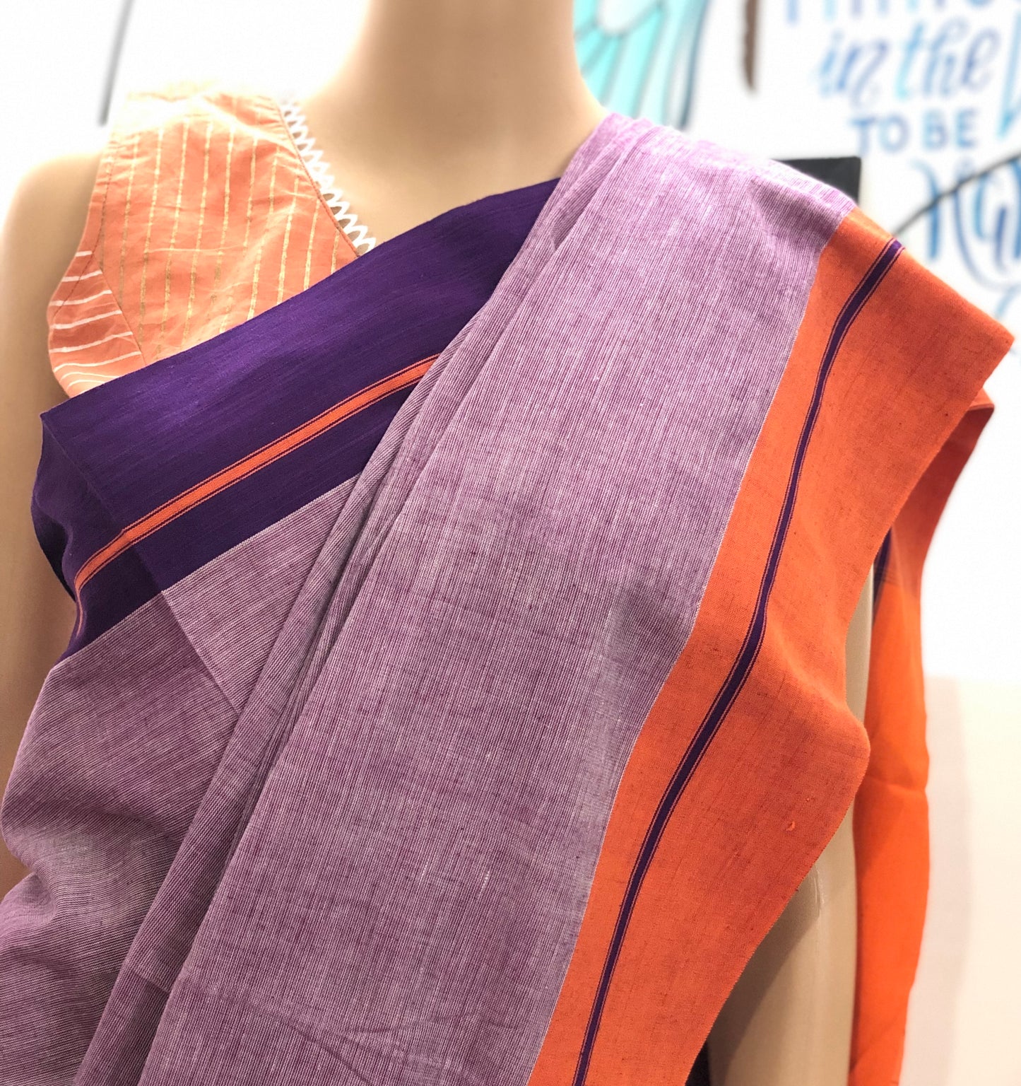 MOHA : PATTEDA ANCHU HANDLOOM COTTON SAREE