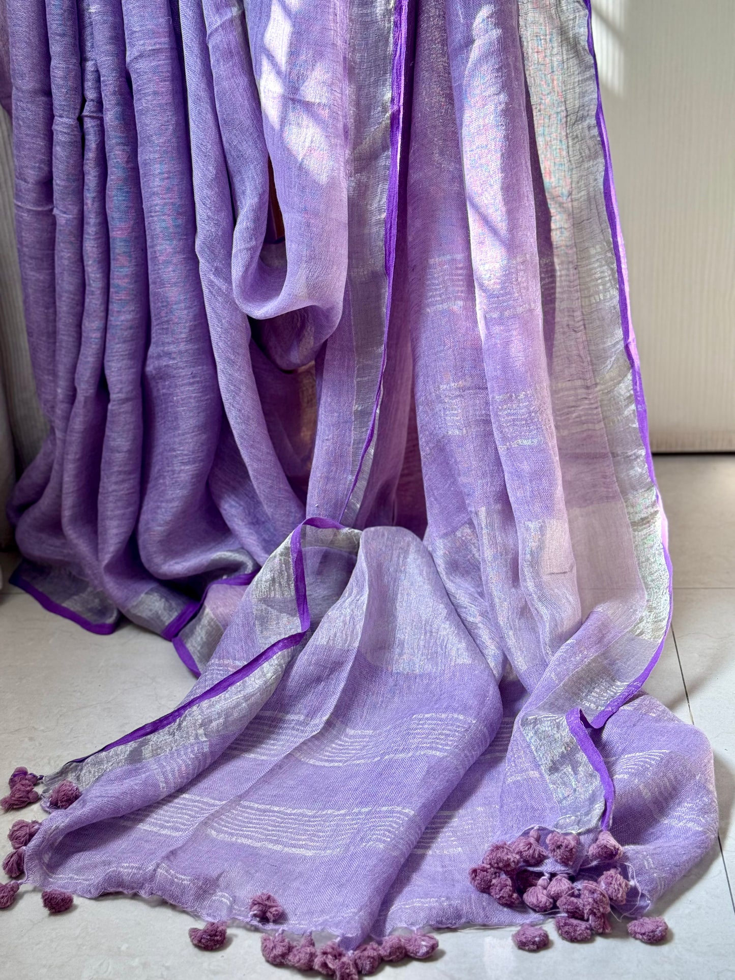 LOHITA : PURE LINEN SAREE