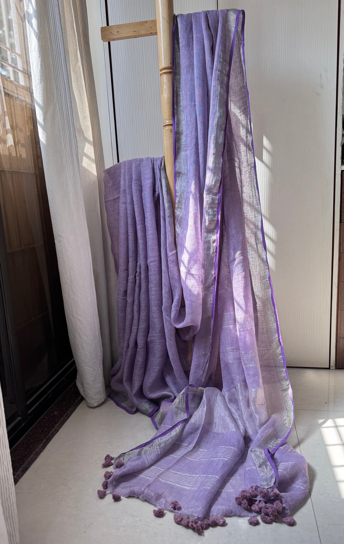 LOHITA : PURE LINEN SAREE