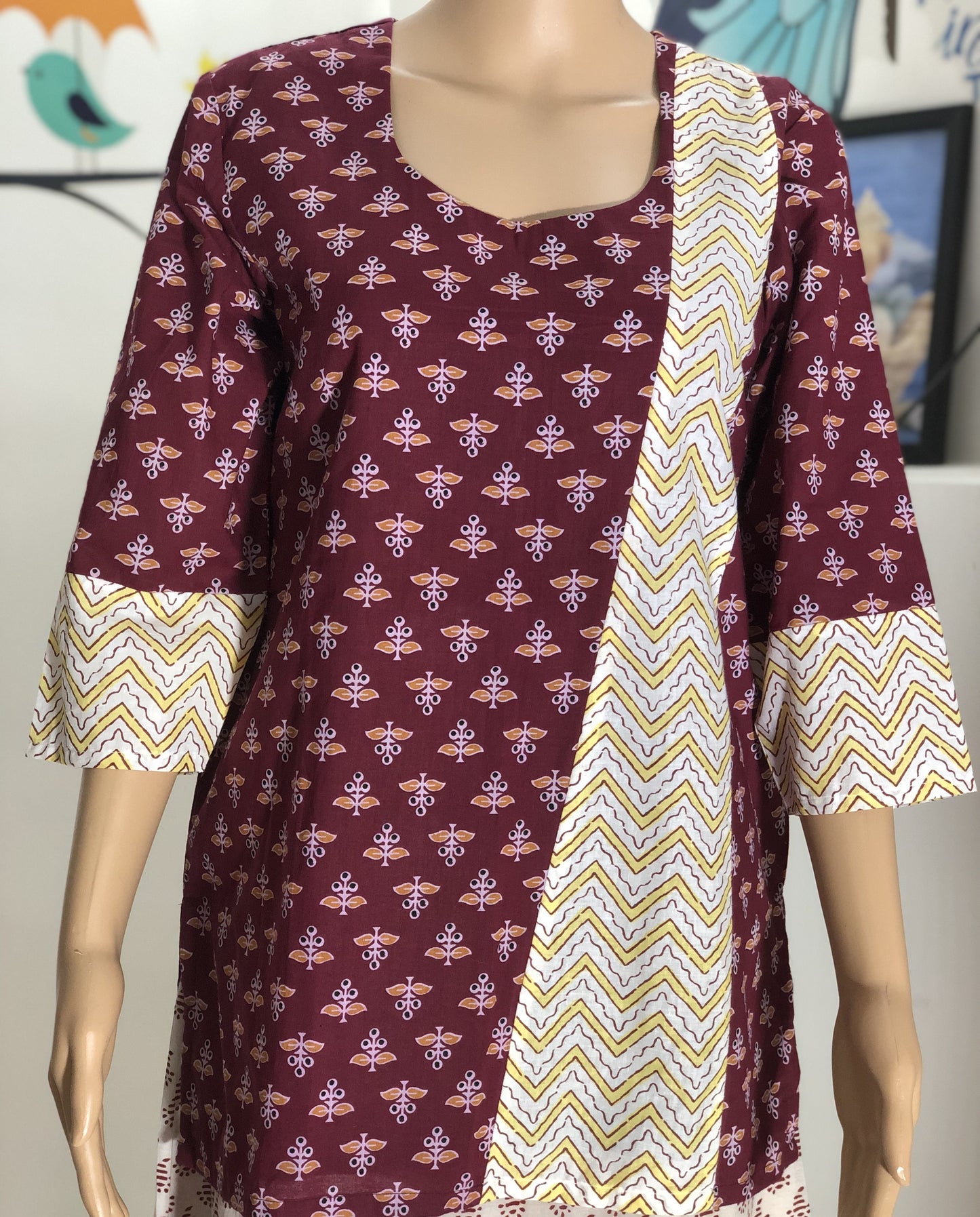 RAINY DAY : PRINTED COTTON COTTON TUNIC