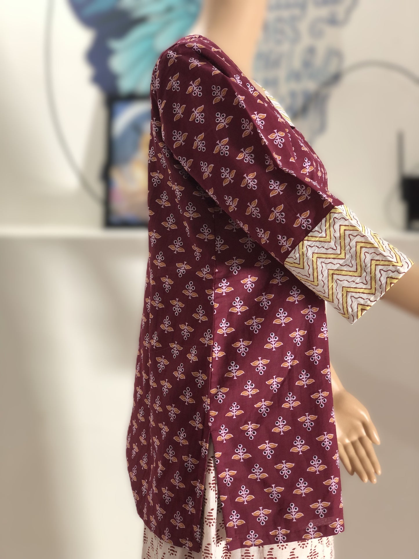 RAINY DAY : PRINTED COTTON COTTON TUNIC