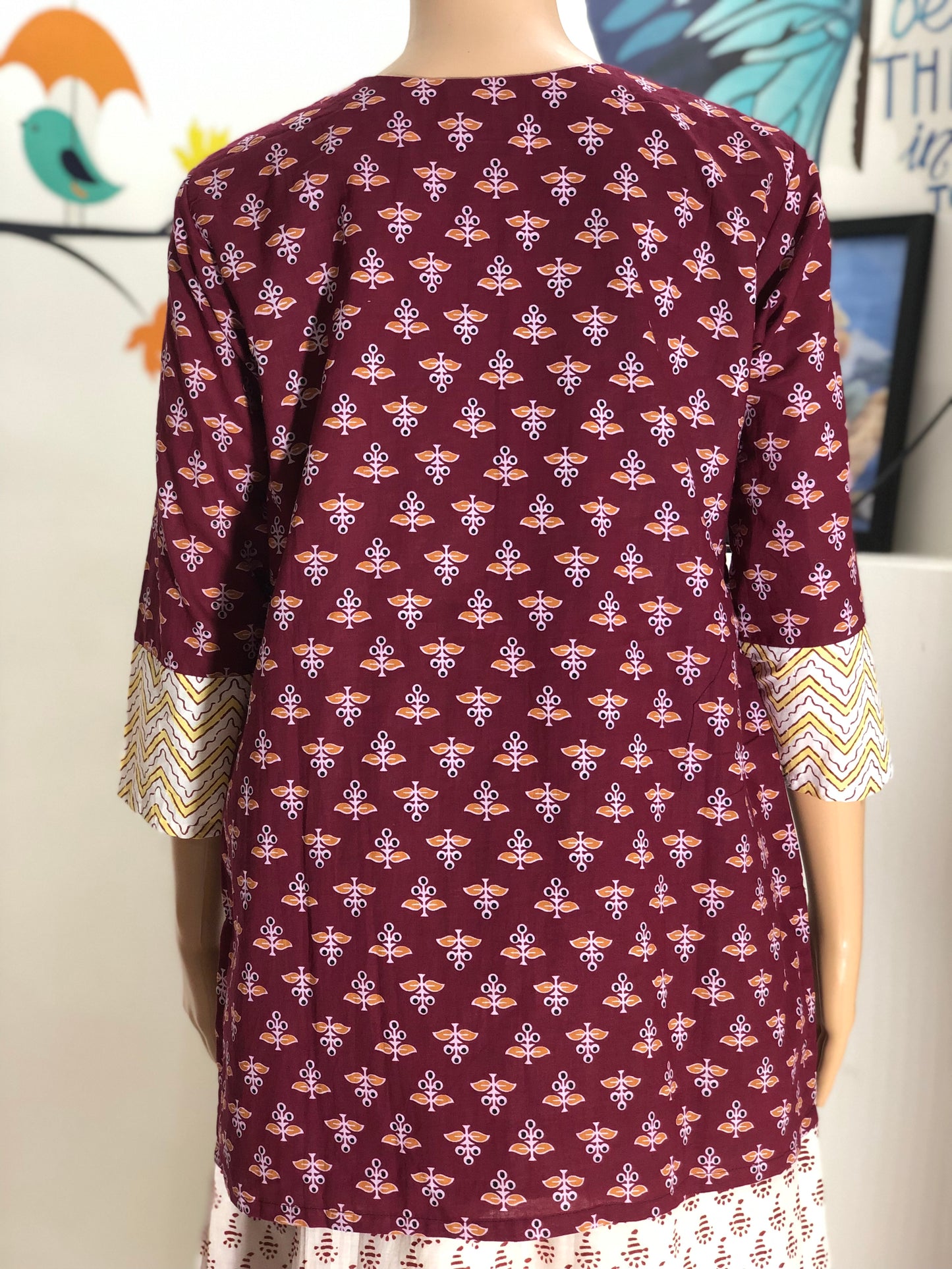 RAINY DAY : PRINTED COTTON COTTON TUNIC