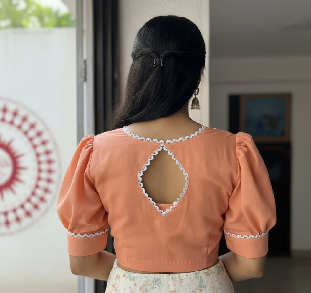 GO PEACH : COTTON BLOUSE