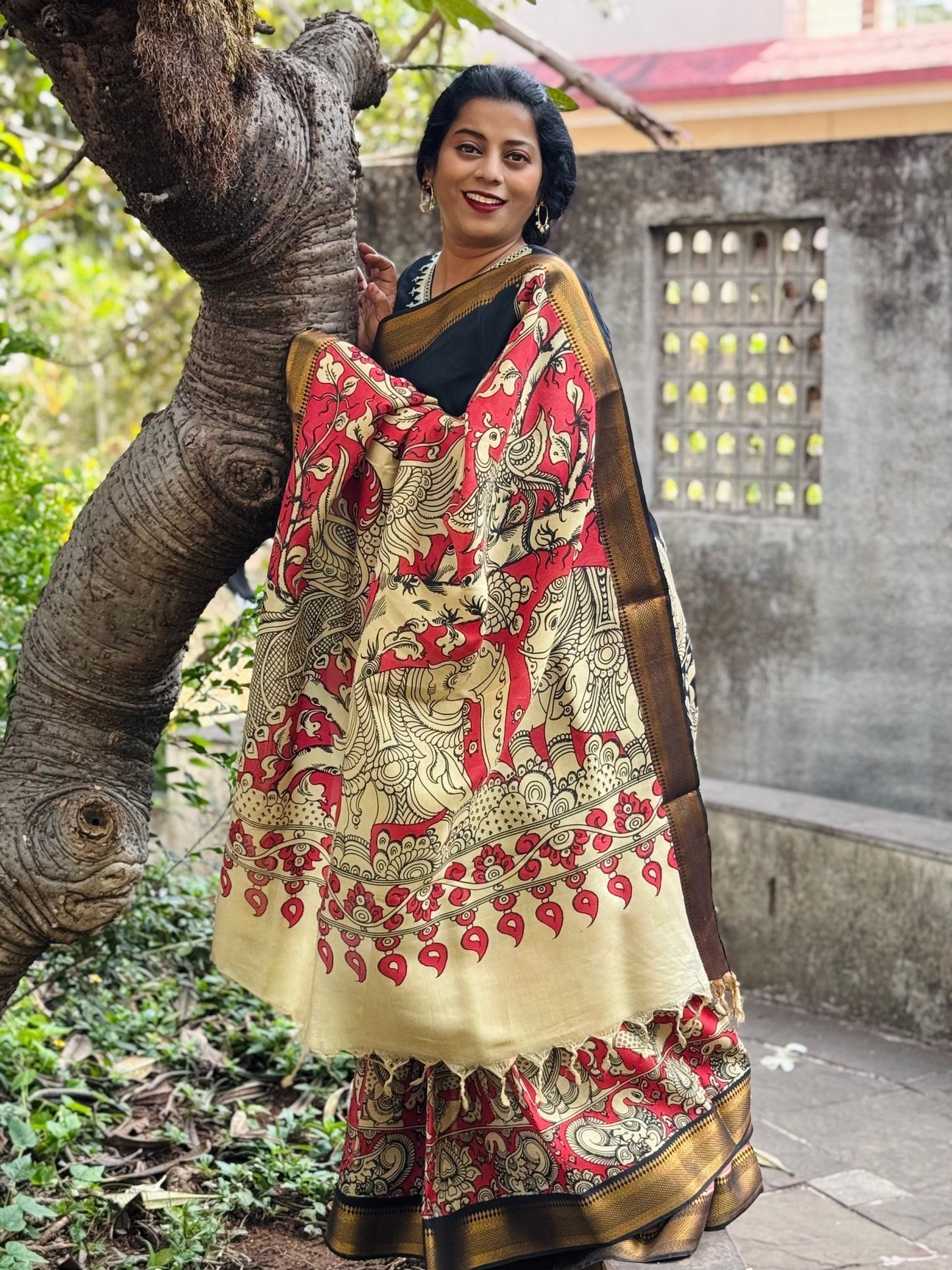 Black Silk saree