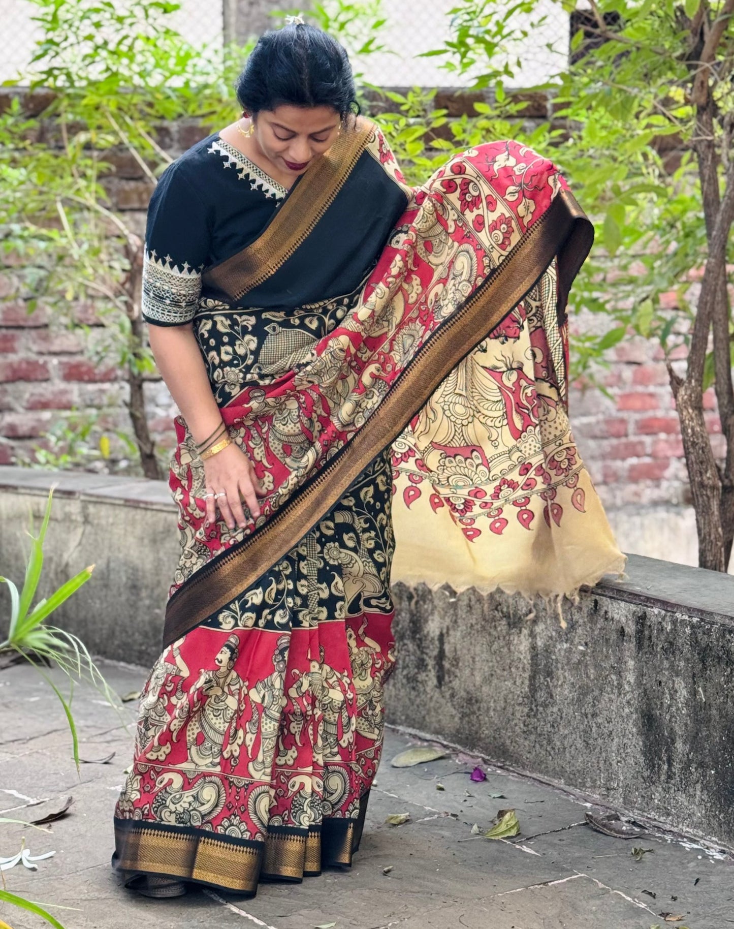 Black Silk saree