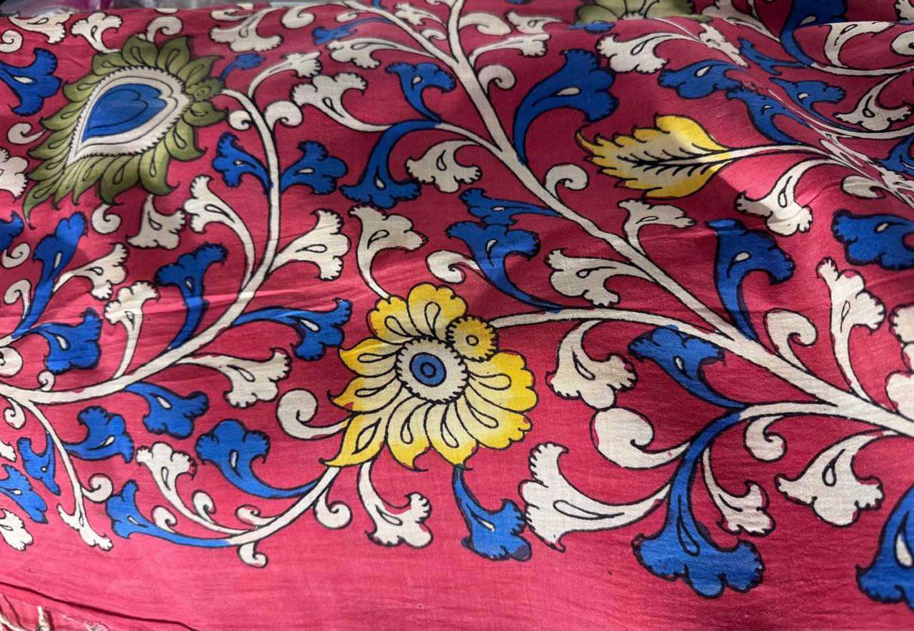 MAYURI : SRIKALAHASTI PEN KALAMKARI SAREE