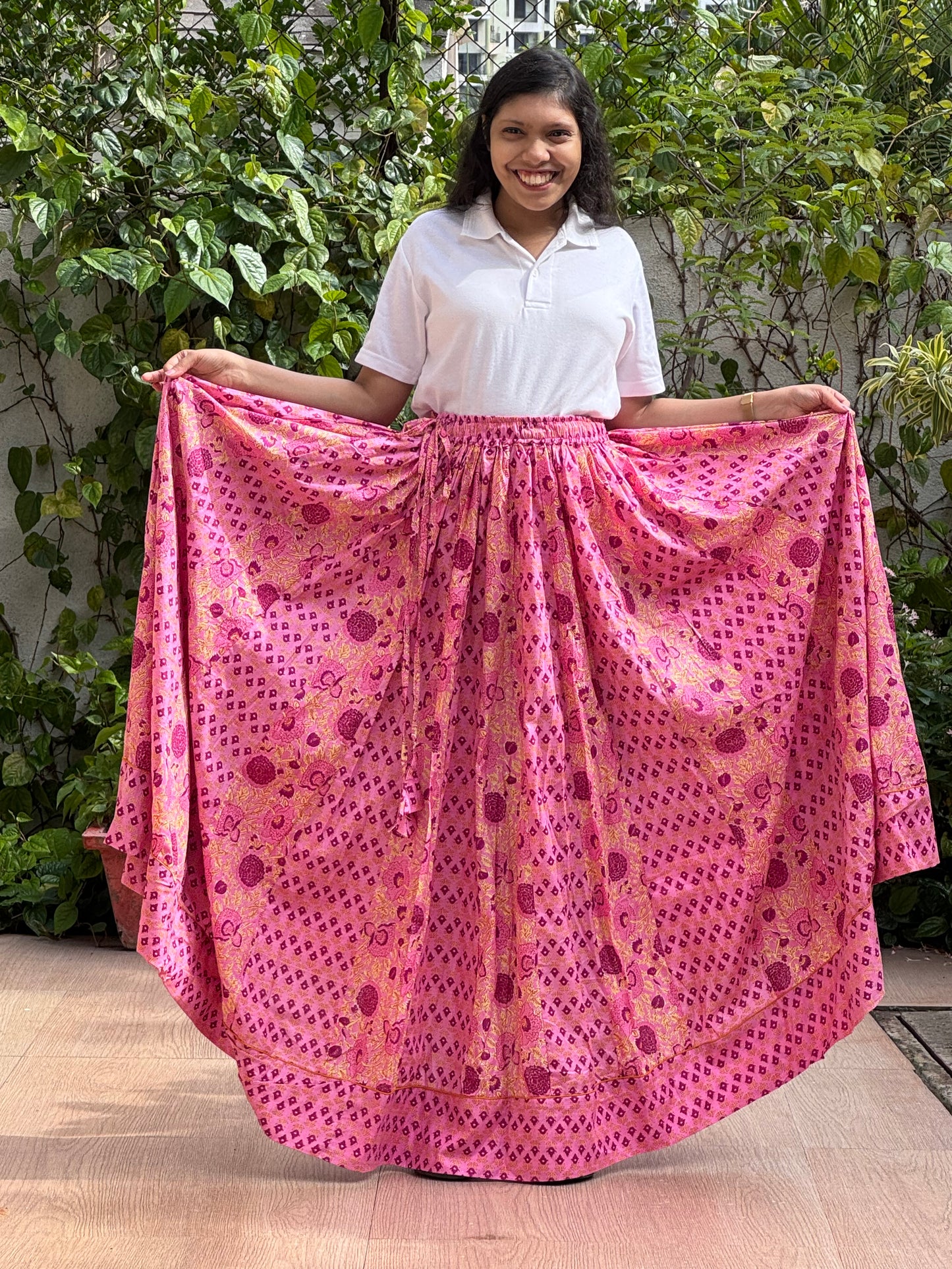 ROSY DEW : PRINTED SKIRT