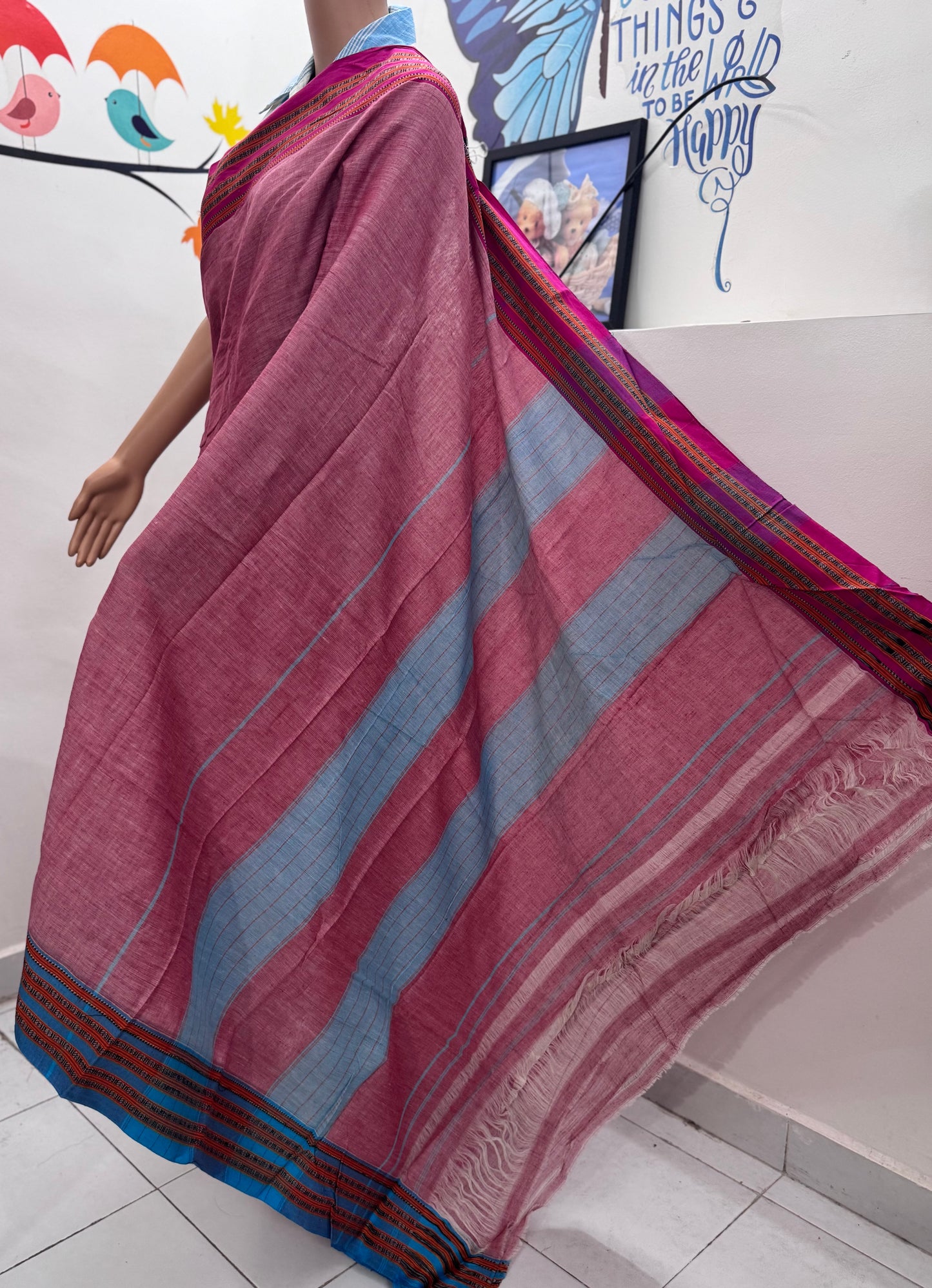 LATIKA : GOMI TENI HANDLOOM COTTON SAREE