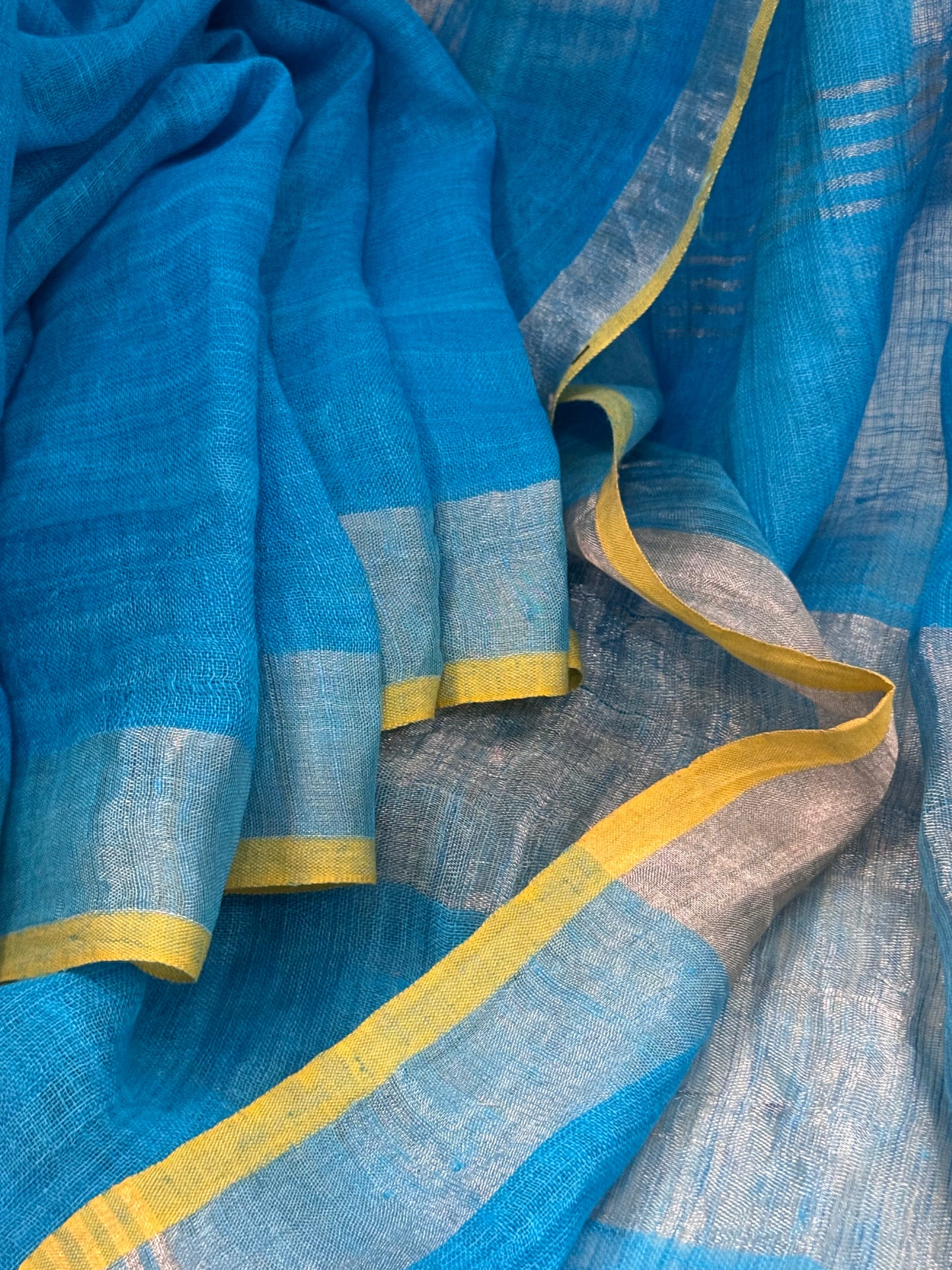 SHAMBHAVI : PURE LINEN SAREE