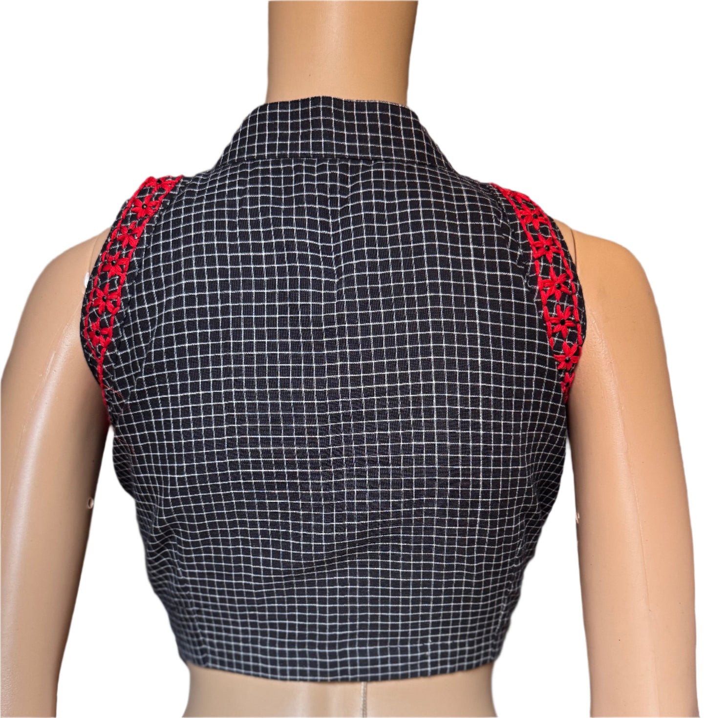 black halter blouse