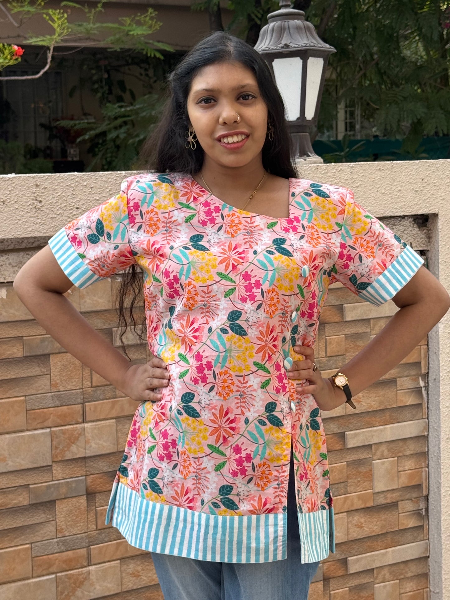 FLORA : PRINTED COTTON TUNIC
