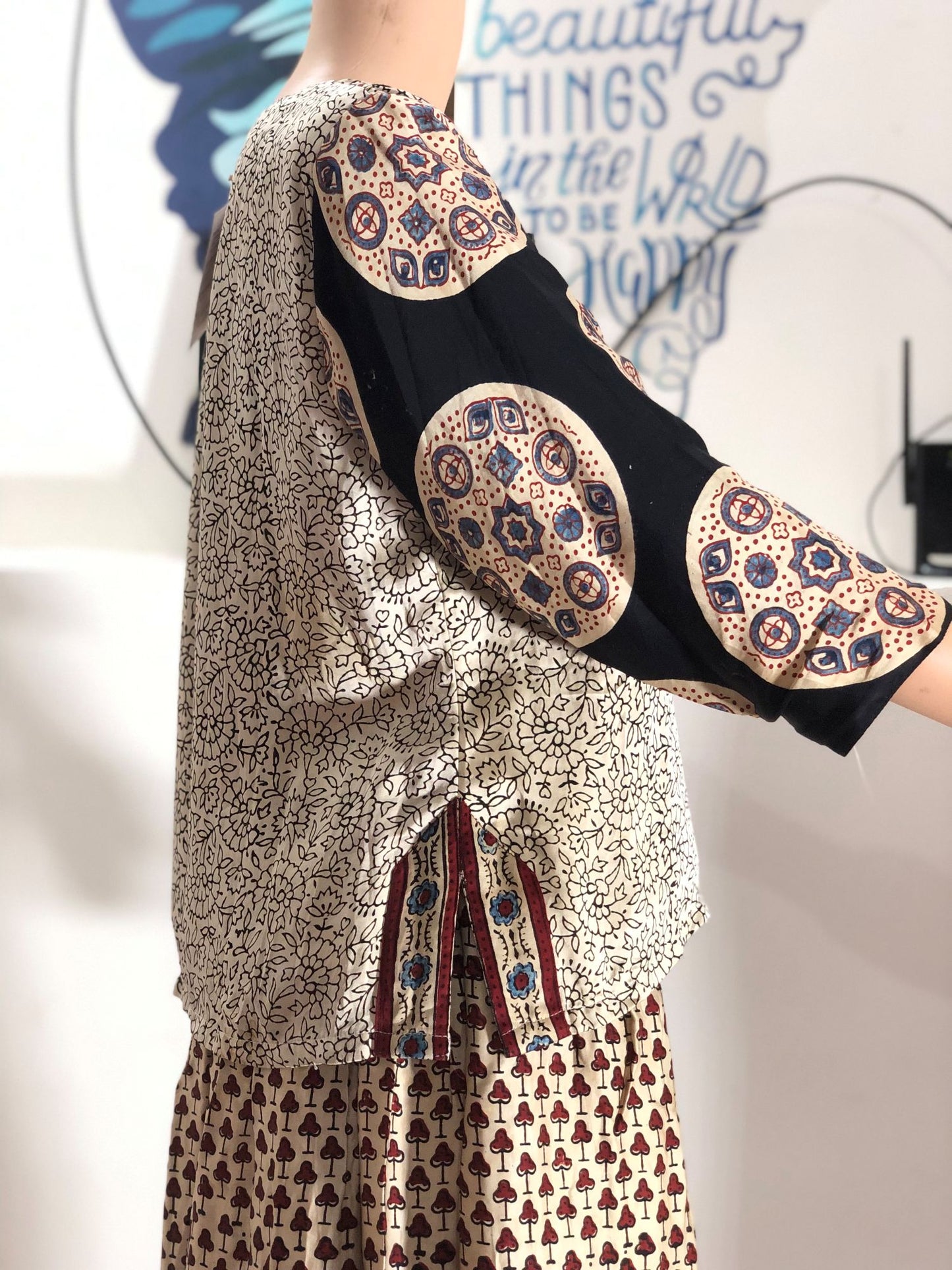 modal silk short top