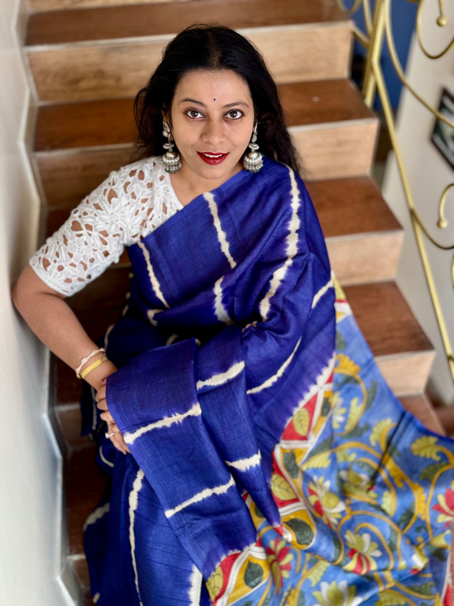 NEELAM : SHIBORI SILK SAREE