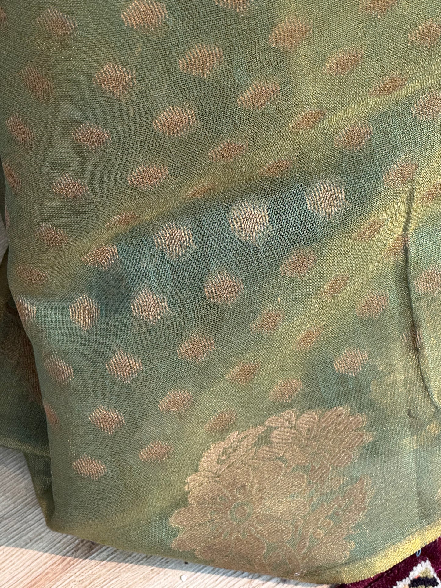 DURVA : SILK-TISSUE MAHESHWARI SAREE