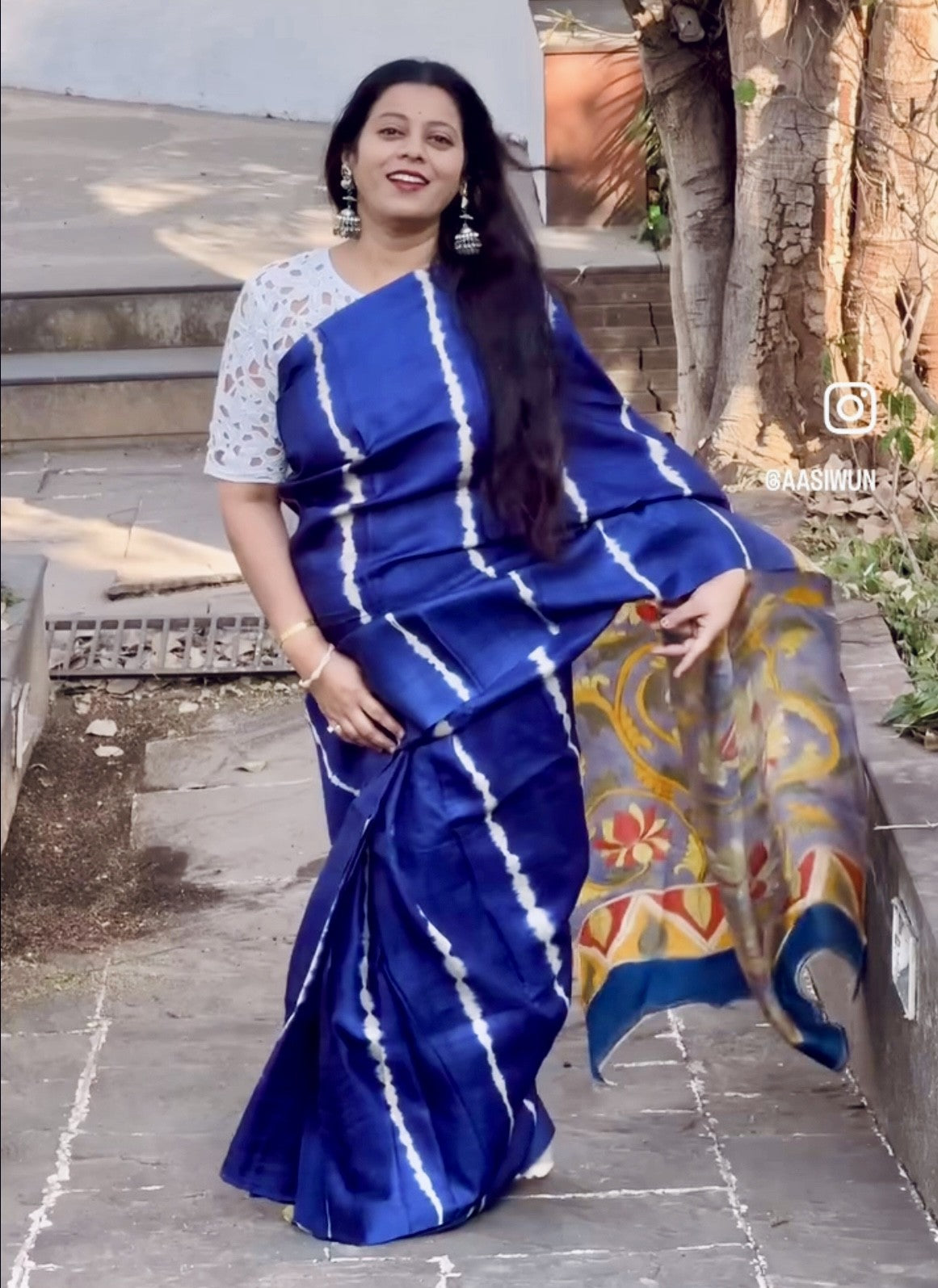NEELAM : SHIBORI SILK SAREE
