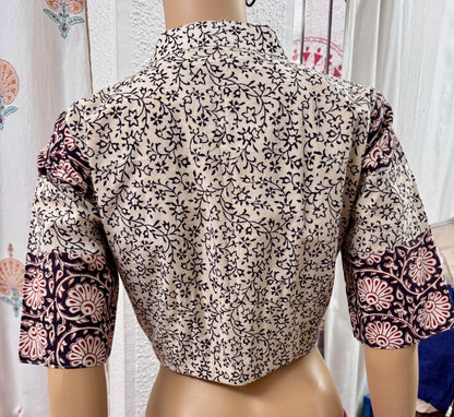 DAISIES : BAGH PRINT COTTON BLOUSE