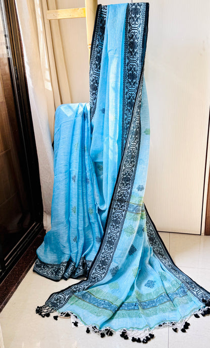 MAYA : PURE LINEN SAREE
