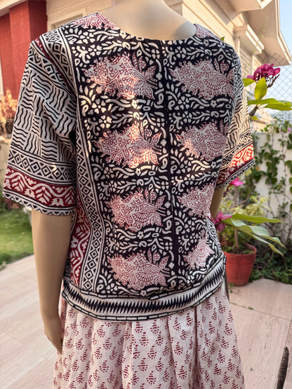 SUMAN : SKIRT AND TOP SET