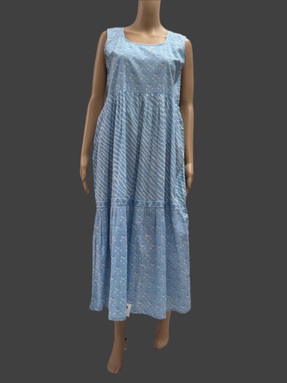 Blue Cotton Dress