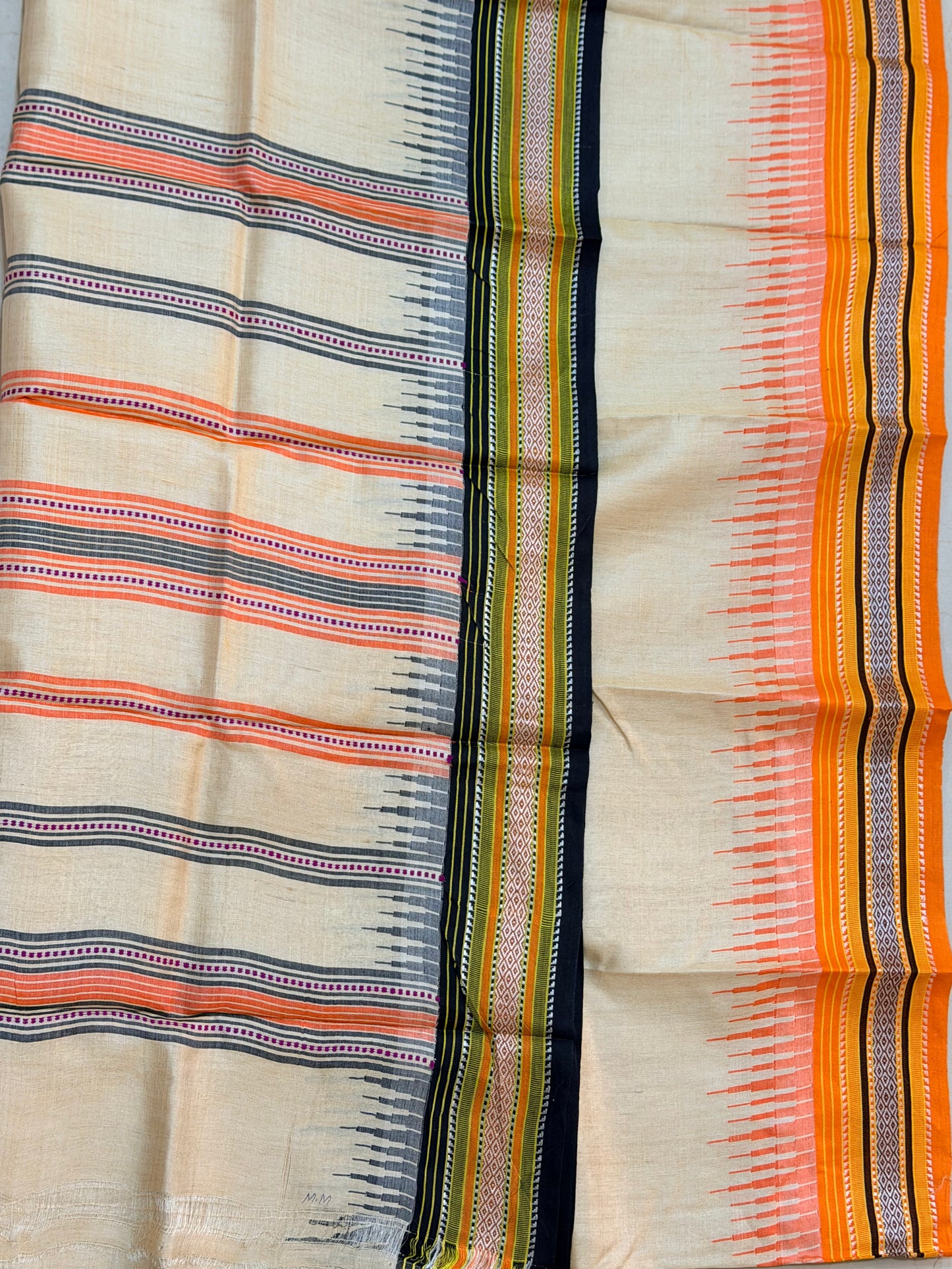 SRI : VIDARBHA TUSSAR KARVATI KINAR SAREE