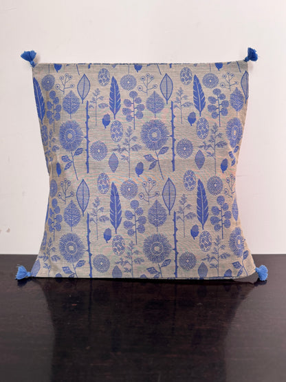 CHANDERI BLUE SICO : SET OF 2 COVERS