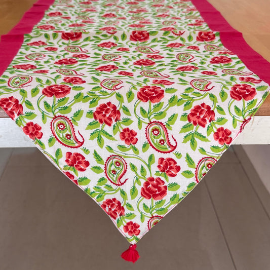 PRINTED COTTON TABLE RUNNER