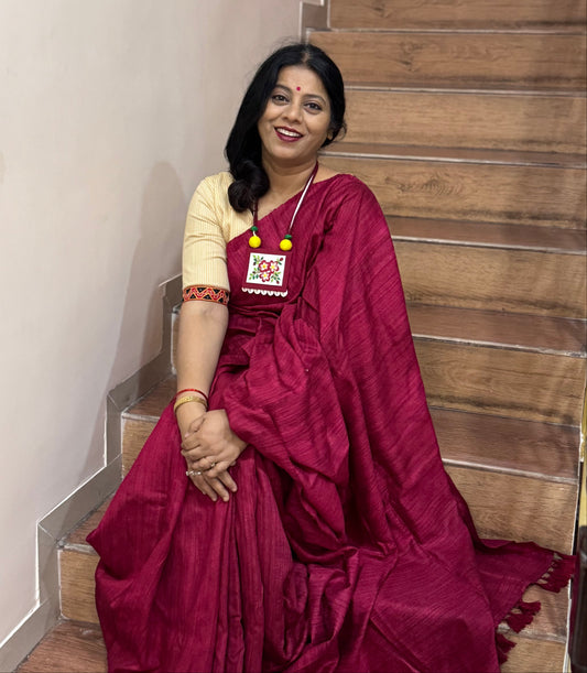 Eri x Mulberry silk saree