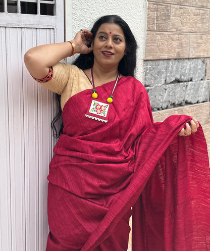 Eri x Mulberry silk saree