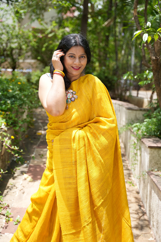Eri x Mulberry silk saree