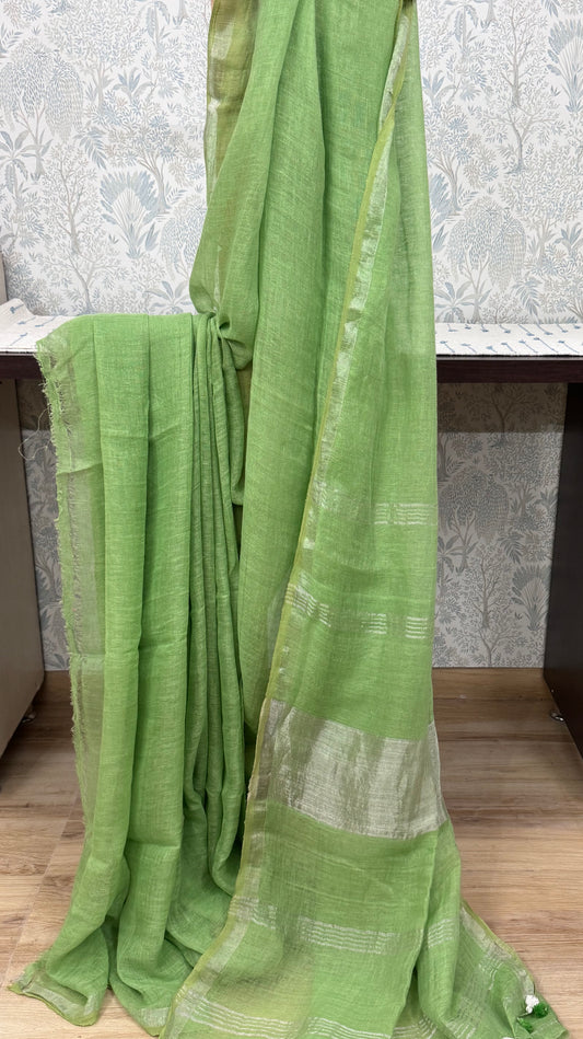 TANAYA : PURE LINEN SAREE